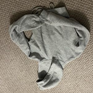 Grey Cropped Hoodie